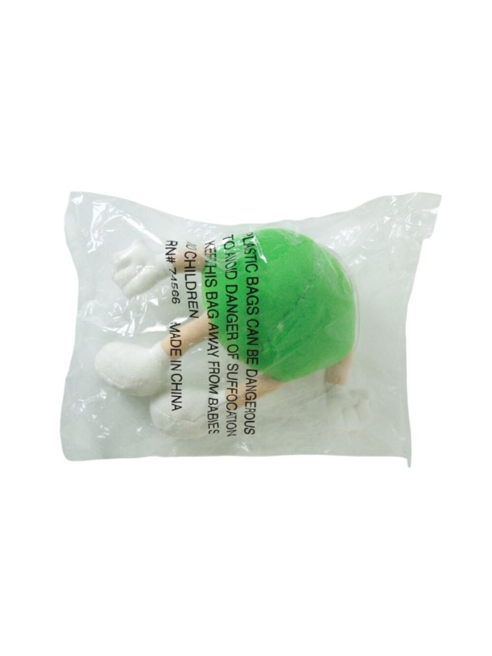 Vintage 1997 M&M’s Green Plush Ornament Sealed Mars Candy Character 5" - Picture 7 of 10
